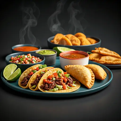 Comida latina recién hecha